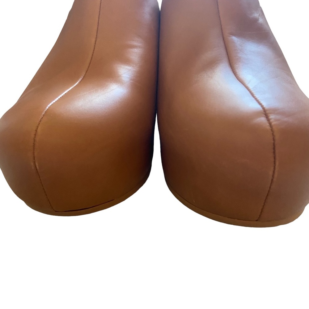 Vince Brown Leather Mules - Picture 6 of 9
